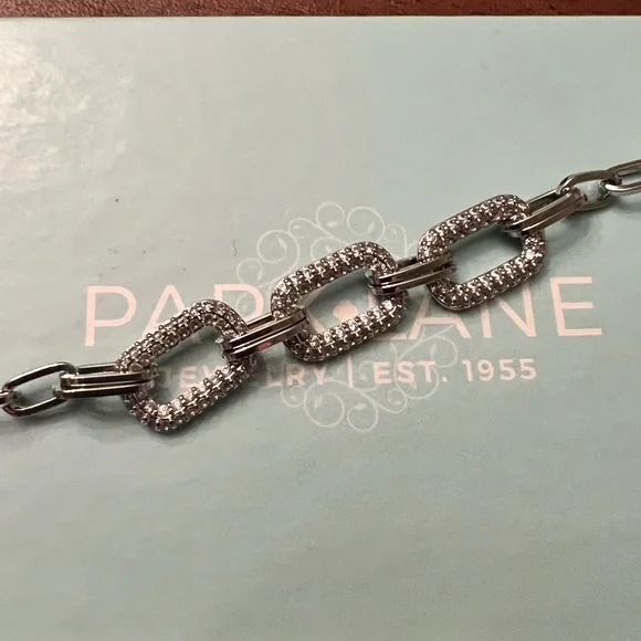Park Lane Iceluxe Silver Chain Bracelet | December Sparkle Box Exclusive - Picture 3 of 6